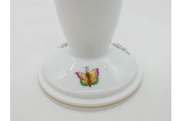 ヘレンド　ハンガリー　HEREND HVNGARY　ヴィクトリア・ブーケ　高さ 約22cm　気品を感じるフラワーベース(蝶、ちょう、花瓶、花入、花生、花器、金彩、ハンドペイント)(R-081879)