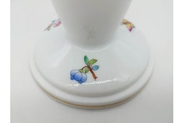 ヘレンド　ハンガリー　HEREND HVNGARY　ヴィクトリア・ブーケ　高さ 約22cm　気品を感じるフラワーベース(蝶、ちょう、花瓶、花入、花生、花器、金彩、ハンドペイント)(R-081879)