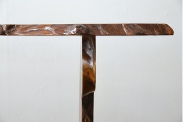 中古　美品　国産職人手作り　自然な形をそのまま活かした造りが魅力的な飾り棚　(R-081886)