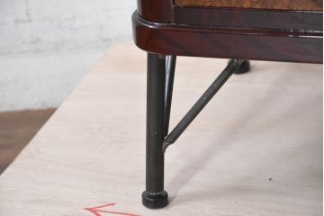 中古　新古品　未使用　展示品　二本松工藝館　田中家具　欅(ケヤキ)材　玉杢　和モダンな空間づくりにおすすめのサイドキャビネット(サイドボード、収納棚、戸棚)(定価約57万円)(R-081887)