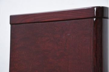 中古　新古品　未使用　展示品　二本松工藝館　田中家具　欅(ケヤキ)材　玉杢　和モダンな空間づくりにおすすめのサイドキャビネット(サイドボード、収納棚、戸棚)(定価約57万円)(R-081887)