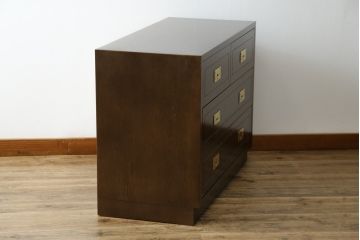 中古　カリモク家具(karimoku)　domani(ドマーニ)　Morganton(モーガントン)　上品な佇まいのドロワーチェスト(サイドチェスト、引き出し、店舗什器)(定価約30万円)(R-081891)