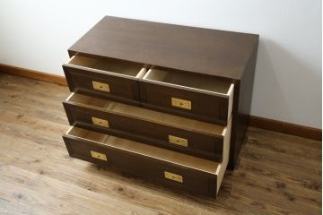 中古　カリモク家具(karimoku)　domani(ドマーニ)　Morganton(モーガントン)　上品な佇まいのドロワーチェスト(サイドチェスト、引き出し、店舗什器)(定価約30万円)(R-081891)