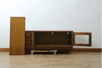 中古　カリモク家具(karimoku)　COLONIAL(コロニアル)シリーズ　カントリースタイルのお部屋におすすめなテレビボード　定価約26万円　(R-081893)