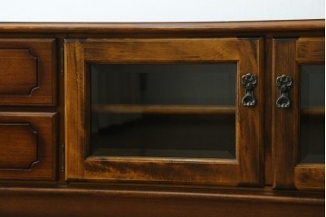 中古　カリモク家具(karimoku)　COLONIAL(コロニアル)シリーズ　カントリースタイルのお部屋におすすめなテレビボード　定価約26万円　(R-081893)