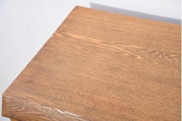 和製ビンテージ　特注!!　高級品　総タモ材　天板極厚1枚板　自然な木の風合いを楽しめる和風サイドキャビネット(サイドボード、戸棚、収納棚、ヴィンテージ)(R-081895)