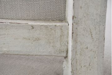 フランスアンティーク　シャビーで上品な雰囲気が魅力的なペイントチェア4脚セット(ダイニングチェア、アームレスチェア、椅子、イス、バラ売り可能)(R-081907)
