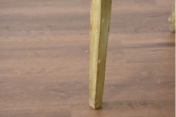 フランスアンティーク　シャビーで上品な雰囲気が魅力的なペイント猫脚アームチェア3脚セット(椅子、イス、サロンチェア、ダイニングチェア、バラ売り可能)(R-081909)