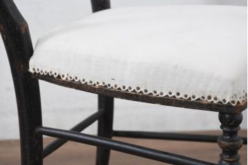 フランスアンティーク　背もたれの装飾が優美なナポレオンチェア3脚セット(ダイニングチェア、椅子、イス、バラ売り可能)(R-081912)