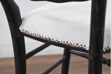 フランスアンティーク　背もたれの装飾が優美なナポレオンチェア3脚セット(ダイニングチェア、椅子、イス、バラ売り可能)(R-081912)