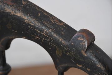 フランスアンティーク　背もたれの装飾が優美なナポレオンチェア3脚セット(ダイニングチェア、椅子、イス、バラ売り可能)(R-081912)