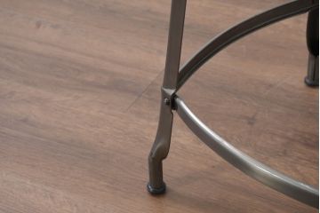 中古　美品　フランス　Nicolle Chair(ニコル・チェア)　Whale Tail(ホエールテイル)　インダストリアルデザインがおしゃれなオールスチールのメタルチェア6脚セット(板座チェア、ダイニングチェア、椅子、イス、バラ売り可能)(定価6脚で約35万円)(R-081913)