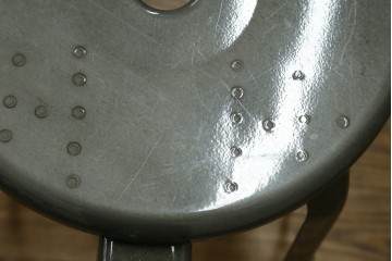 中古　美品　フランス　オールスチール製　Whale Tail(ホエールテイル・チェア)　工業用チェアの名作!　Nicolle Chair(ニコルチェア)7脚セット　定価(7脚合計)約41万円　(R-081914)