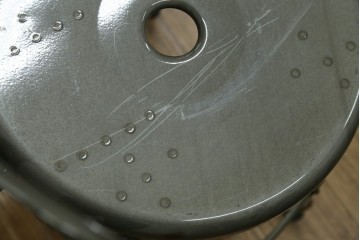 中古　美品　フランス　オールスチール製　Whale Tail(ホエールテイル・チェア)　工業用チェアの名作!　Nicolle Chair(ニコルチェア)7脚セット　定価(7脚合計)約41万円　(R-081914)