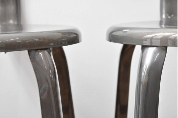 中古　フランス　オールスチール製　Whale Tail(ホエールテイル・チェア)　工業用チェアの名作!　Nicolle Chair(ニコルチェア)5脚セット　定価(5脚合計)約29万円　(R-081915)