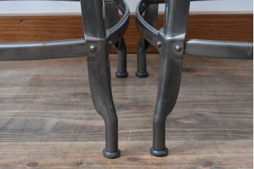 中古　フランス　オールスチール製　Whale Tail(ホエールテイル・チェア)　工業用チェアの名作!　Nicolle Chair(ニコルチェア)5脚セット　定価(5脚合計)約29万円　(R-081915)