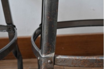 中古　フランス　オールスチール製　Whale Tail(ホエールテイル・チェア)　工業用チェアの名作!　Nicolle Chair(ニコルチェア)5脚セット　定価(5脚合計)約29万円　(R-081915)
