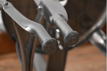 中古　フランス　オールスチール製　Whale Tail(ホエールテイル・チェア)　工業用チェアの名作!　Nicolle Chair(ニコルチェア)5脚セット　定価(5脚合計)約29万円　(R-081915)