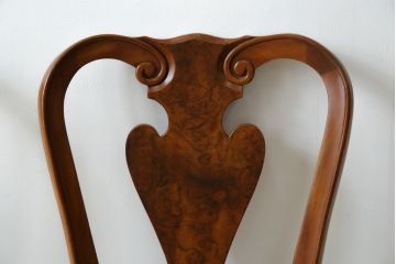 中古　美品　最高級アメリカ家具ブランド　JOHN WIDDICOMB(ジョン・ウィディコム)　マホガニー材　格式高い空間を演出するダイニングチェア6脚セット(アームレスチェア、ダイニングチェア、椅子、イス、バラ売り可能)(定価6脚で約144万円)(R-081917)