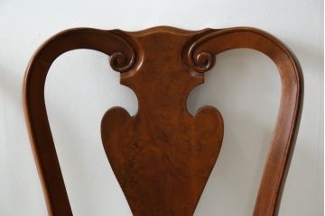 中古　美品　最高級アメリカ家具ブランド　JOHN WIDDICOMB(ジョン・ウィディコム)　マホガニー材　格式高い空間を演出するダイニングチェア6脚セット(アームレスチェア、ダイニングチェア、椅子、イス、バラ売り可能)(定価6脚で約144万円)(R-081917)