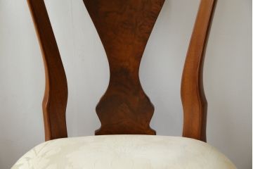 中古　美品　最高級アメリカ家具ブランド　JOHN WIDDICOMB(ジョン・ウィディコム)　マホガニー材　格式高い空間を演出するダイニングチェア6脚セット(アームレスチェア、ダイニングチェア、椅子、イス、バラ売り可能)(定価6脚で約144万円)(R-081917)