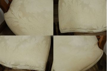 中古　美品　最高級アメリカ家具ブランド　JOHN WIDDICOMB(ジョン・ウィディコム)　マホガニー材　格式高い空間を演出するダイニングチェア6脚セット(アームレスチェア、ダイニングチェア、椅子、イス、バラ売り可能)(定価6脚で約144万円)(R-081917)