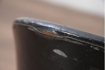 和製アンティーク　小振りサイズ!!　希少なレトロデザインの回転チェア(回転椅子、イス、子供椅子、キッズチェア、子供用チェア)(R-081924)