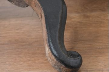 フランスアンティーク　猫脚がクラシカルな雰囲気を引き立てる回転スツール(ピアノスツール、丸椅子、イス、回転チェア)(R-081927)