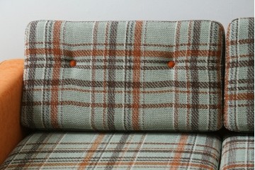 中古　美品　ACME Furniture(アクメ ファニチャー)　JETTY(ジェッティ)　色味や柄のバランスがおしゃれな3Pソファ　定価約40万円　(R-081928)