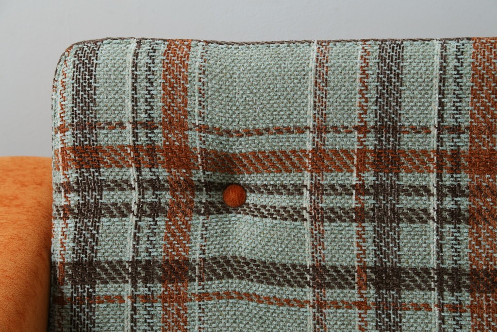 中古　美品　ACME Furniture(アクメ ファニチャー)　JETTY(ジェッティ)　色味や柄のバランスがおしゃれな3Pソファ　定価約40万円　(R-081928)