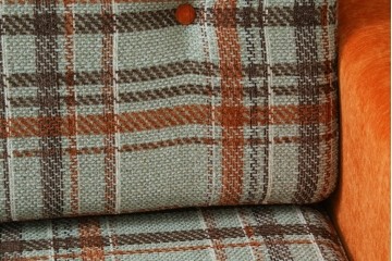 中古　美品　ACME Furniture(アクメ ファニチャー)　JETTY(ジェッティ)　色味や柄のバランスがおしゃれな3Pソファ　定価約40万円　(R-081928)