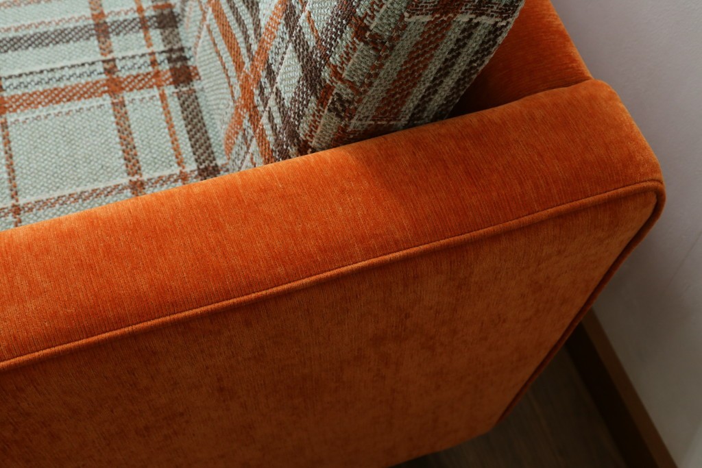 中古　美品　ACME Furniture(アクメ ファニチャー)　JETTY(ジェッティ)　色味や柄のバランスがおしゃれな3Pソファ　定価約40万円　(R-081928)