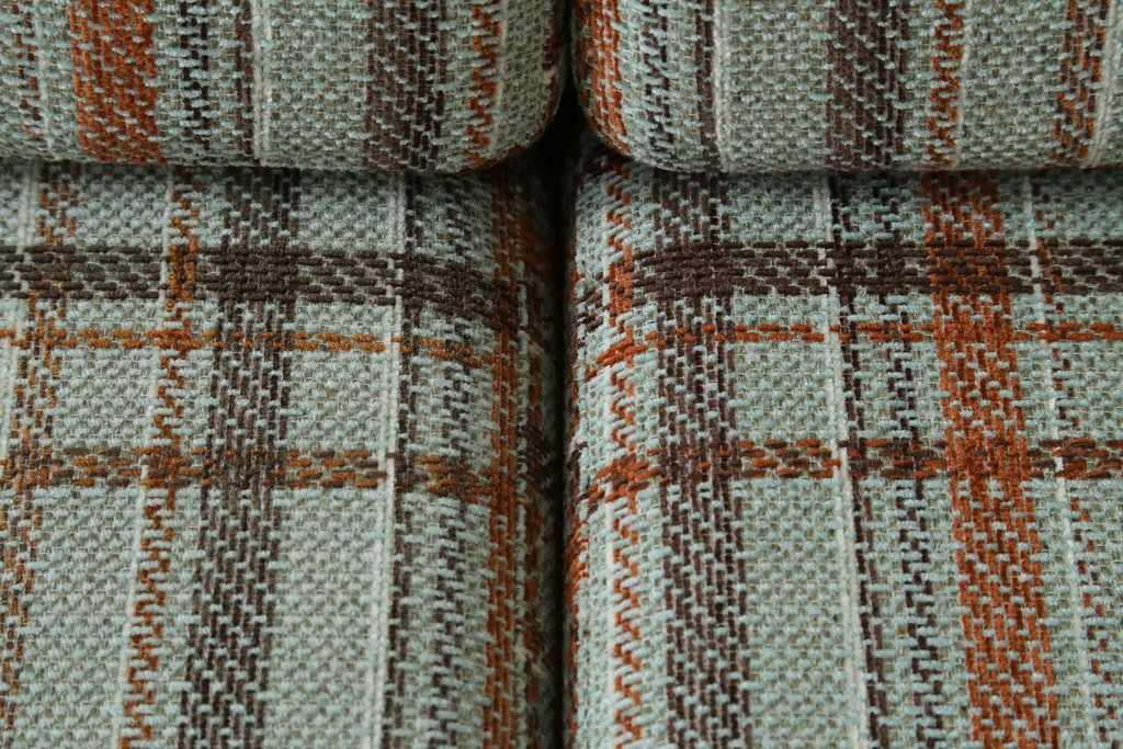 中古　美品　ACME Furniture(アクメ ファニチャー)　JETTY(ジェッティ)　色味や柄のバランスがおしゃれな3Pソファ　定価約40万円　(R-081928)