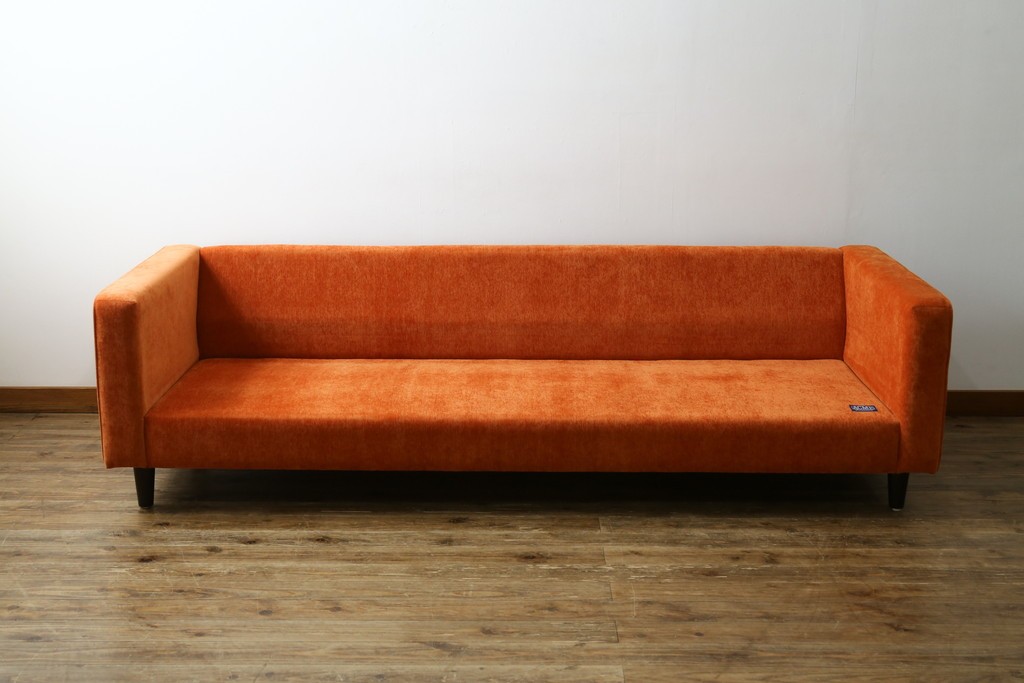 中古　美品　ACME Furniture(アクメ ファニチャー)　JETTY(ジェッティ)　色味や柄のバランスがおしゃれな3Pソファ　定価約40万円　(R-081928)
