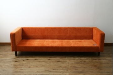 中古　美品　ACME Furniture(アクメ ファニチャー)　JETTY(ジェッティ)　色味や柄のバランスがおしゃれな3Pソファ　定価約40万円　(R-081928)