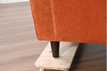 中古　美品　ACME Furniture(アクメ ファニチャー)　JETTY(ジェッティ)　色味や柄のバランスがおしゃれな3Pソファ(3人掛けソファ、三人掛け、トリプルソファ)(定価約40万円)(R-081928)