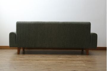 中古　美品　ACME Furniture(アクメ ファニチャー)　 WINDAN SOFA(ウィンダンソファ)　ファブリックに包まれた木のフレームが珍しい2.5人掛けソファ(2P、2.5P、3P、2人掛け、2.5人掛け、3人掛け)(定価約23万円)(R-081932)