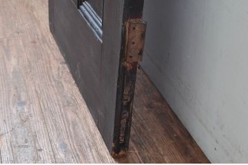 フランスアンティーク　モダンなデザインが素敵な黒にペイントされたドア1枚(扉、木製扉、建具)(R-081949)