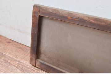アンティーク建具　昭和レトロな空間におすすめ!シンプルなデザインの明り取り1枚(明かり取り、ガラス欄間)(R-081952)
