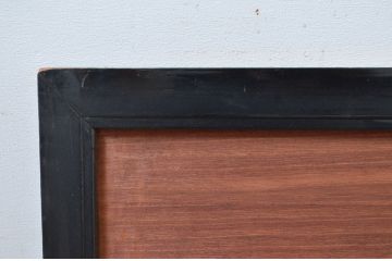 アンティーク建具　あやめと梅の図柄が素敵な彫刻欄間1枚(明かり取り、明り取り)(R-081954)