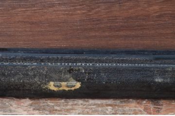 アンティーク建具　あやめと梅の図柄が素敵な彫刻欄間1枚(明かり取り、明り取り)(R-081954)