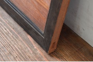 アンティーク建具　竹と菊の図柄が素敵な彫刻欄間1枚(明かり取り、明り取り)(R-081955)