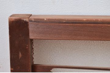 アンティーク建具　大正ロマン　ノスタルジックな雰囲気漂う色ガラス入り明り取り1枚(明かり取り、ガラス欄間)(R-081956)