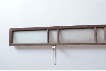 アンティーク建具　時代の流れを感じる古い木味が趣深い明り取り3枚セット(明かり取り)(R-081968)