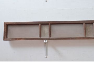 アンティーク建具　時代の流れを感じる古い木味が趣深い明り取り3枚セット(明かり取り)(R-081968)
