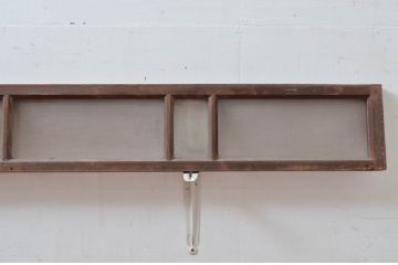 アンティーク建具　時代の流れを感じる古い木味が趣深い明り取り3枚セット(明かり取り)(R-081968)