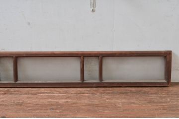 アンティーク建具　時代の流れを感じる古い木味が趣深い明り取り3枚セット(明かり取り)(R-081968)