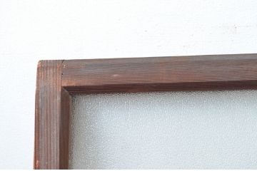 アンティーク建具　時代の流れを感じる古い木味が趣深い明り取り3枚セット(明かり取り)(R-081968)