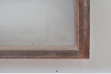 アンティーク建具　時代の流れを感じる古い木味が趣深い明り取り3枚セット(明かり取り)(R-081968)