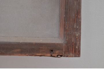 アンティーク建具　時代の流れを感じる古い木味が趣深い明り取り3枚セット(明かり取り)(R-081968)